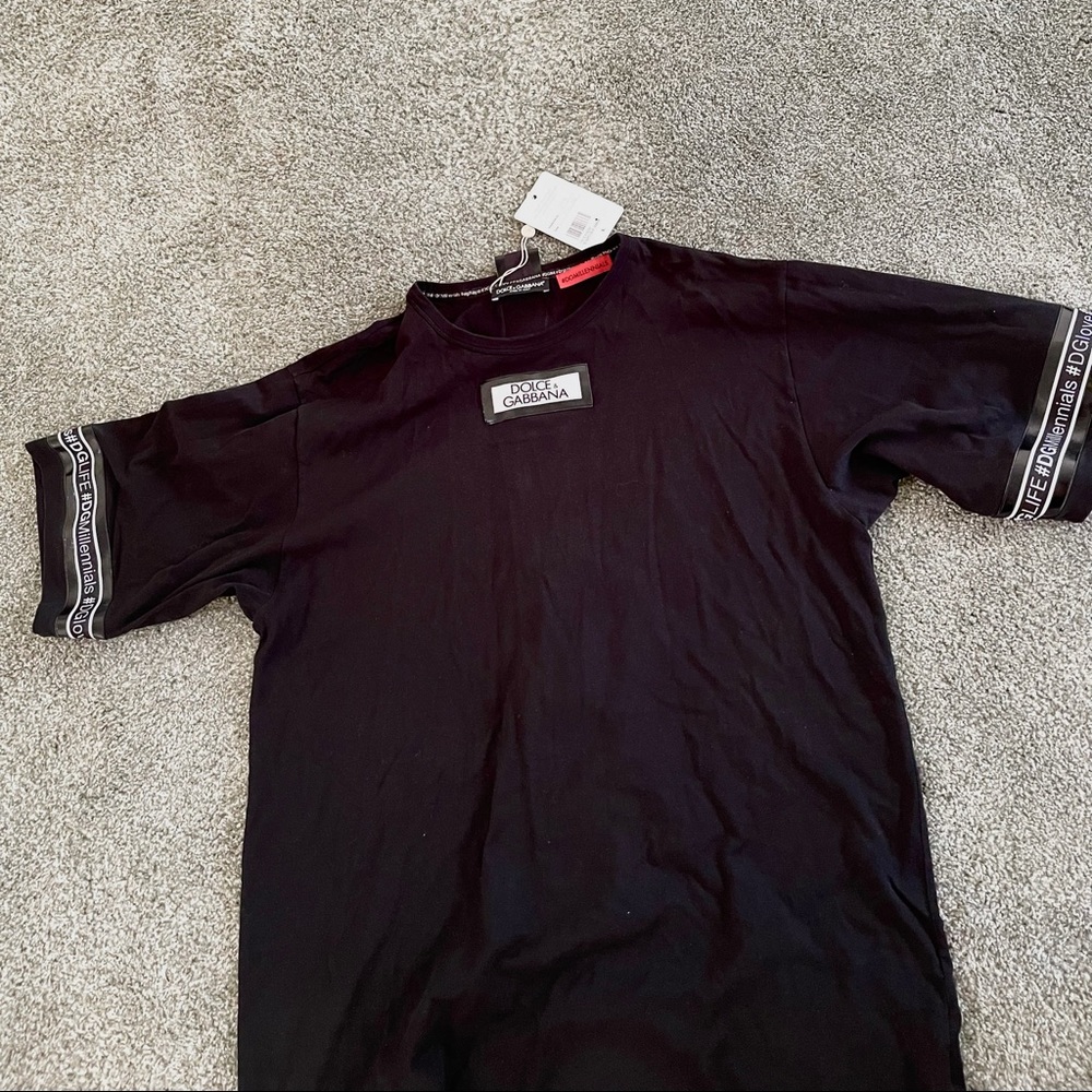 DOLCE & GABBANA black cotton t-shirt 💯 authentic